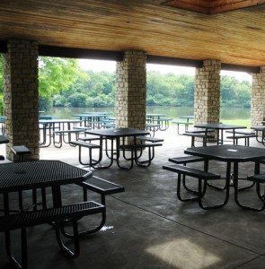 Miami Whitewater covered picnic tables