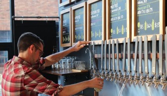 Number beer taps at Half Cut OTR