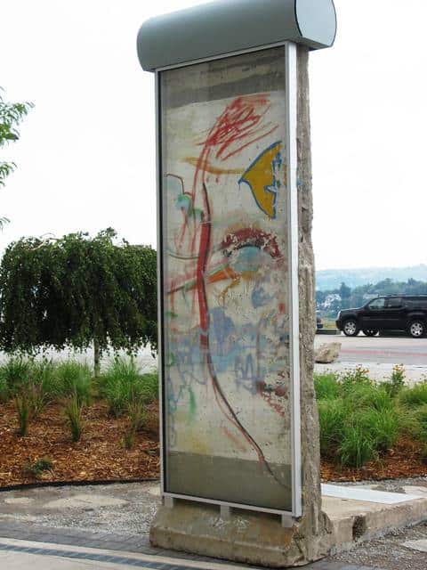 berlin wall in cincinnati ohio at the national underground railroad freedom center