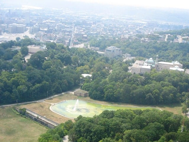aerial view of eden park