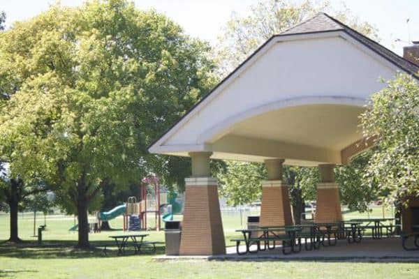 Lunken Airport covered picnic grove and playground