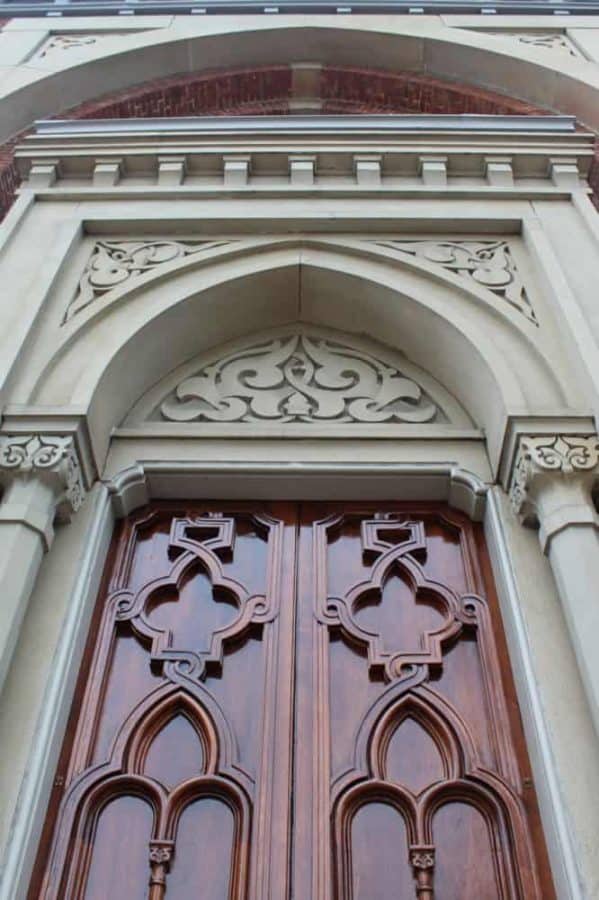 doors at the Plum Street Temple in Cincinnati