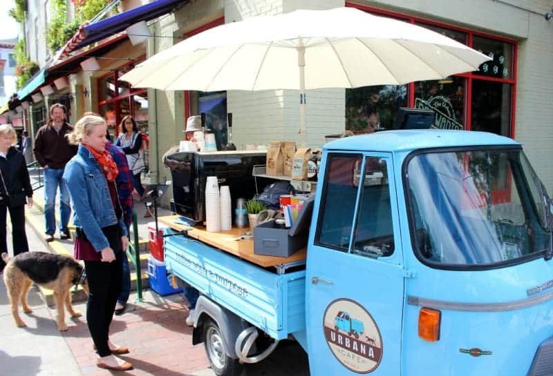 urbana cafe coffee cart at Findlay Market