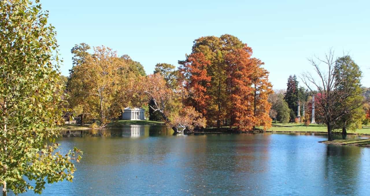 The lake at Spring Grove Cemetery Fall 2014