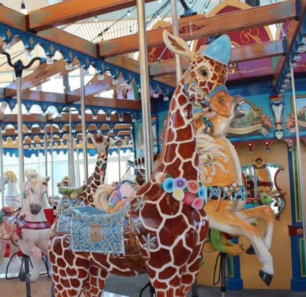 Giraffe at the Carousel in Cincinnati