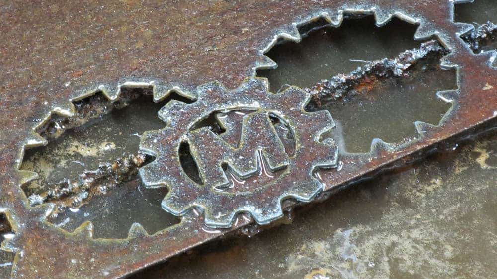 Metal Disk cut on the Plasma Table at Manufactory