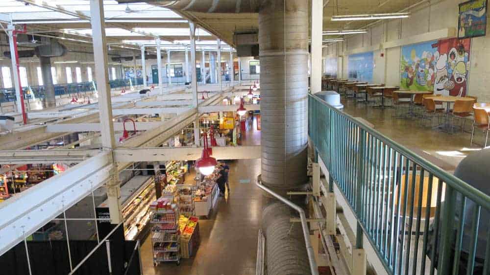 North Market seating on the second level