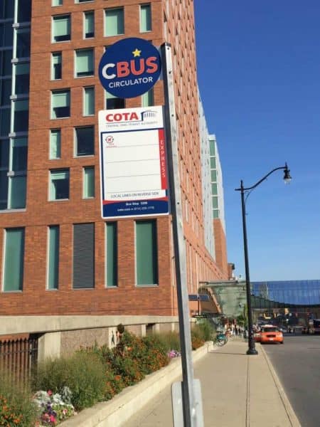 CBus Circulator Stop in Columbus Ohio