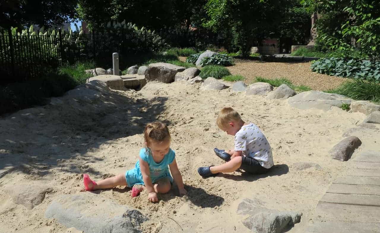 Sand at the Washington Park Playground