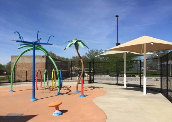 Sprinklers at Pleasant Ridge Rec Center