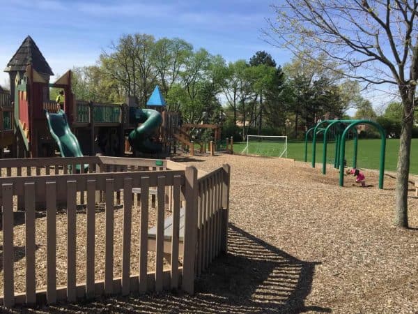 swings at 1000 Hands Playground