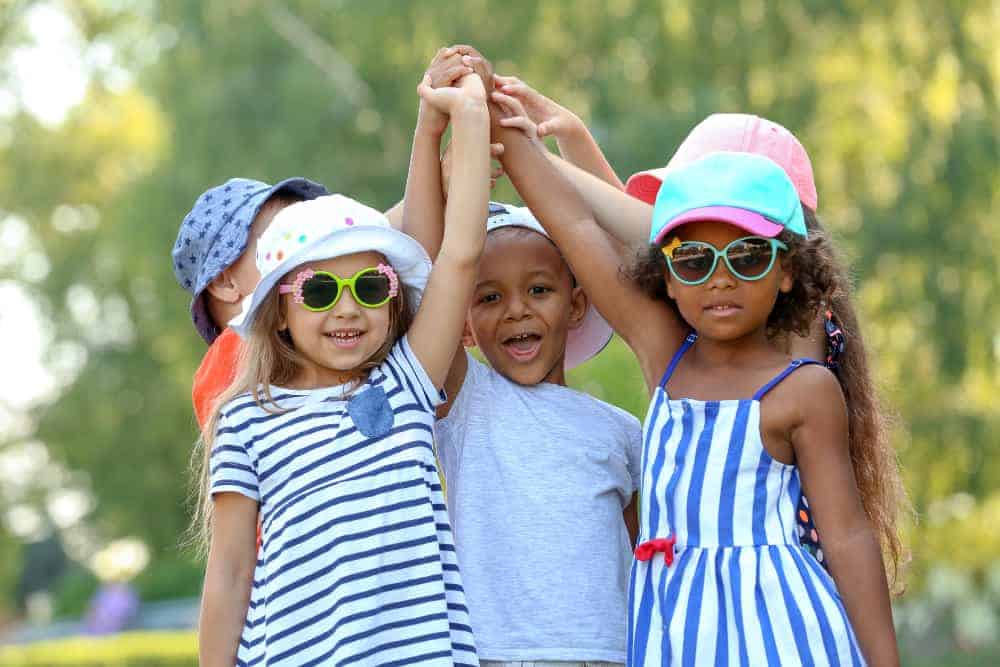 Children playing at summer camp