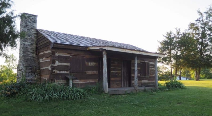 log cabin at Keehner Park