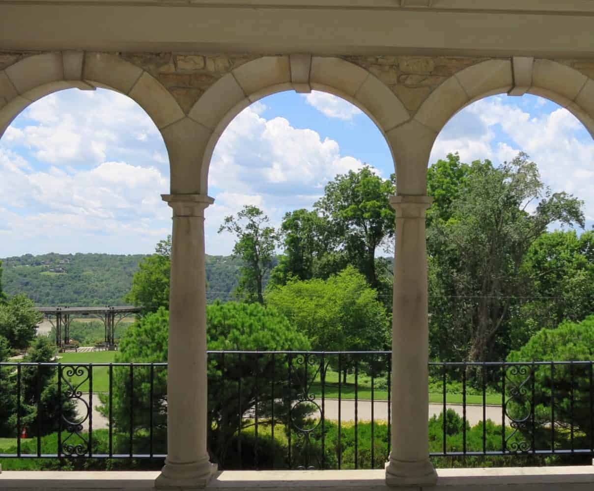 view from atop the Alms Park Pavilion in Cincinnati