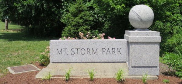 sign for Mt. Storm Park in Clifton