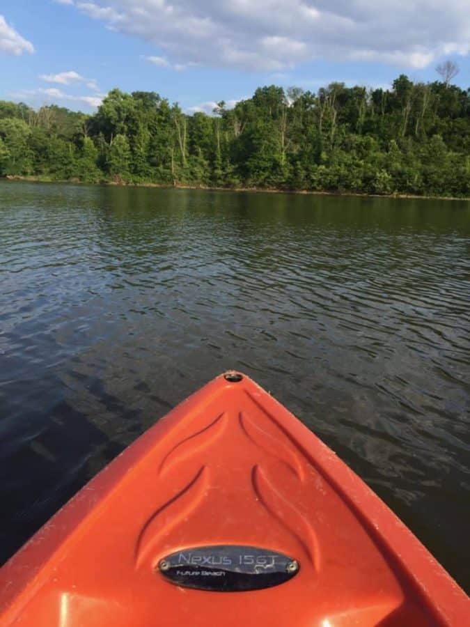 Kayaks at Winton Woods