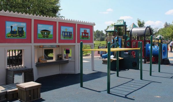 Train Depot at Beech Acres Park in Anderson