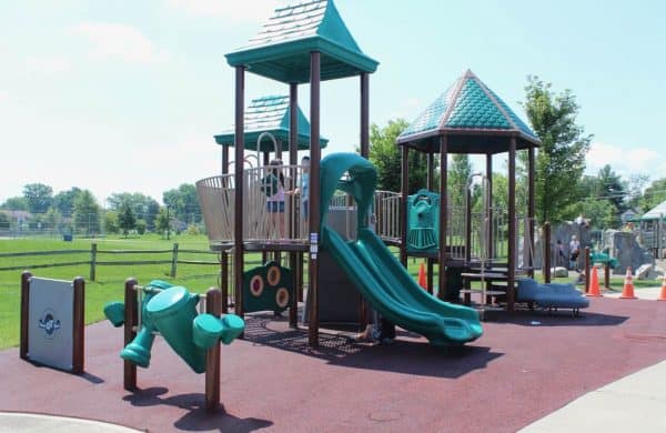 Playgrounds at Beech Acres Park in Anderson