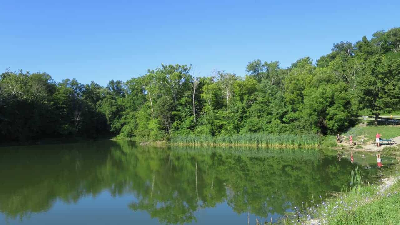 fishing lake at Devou Park