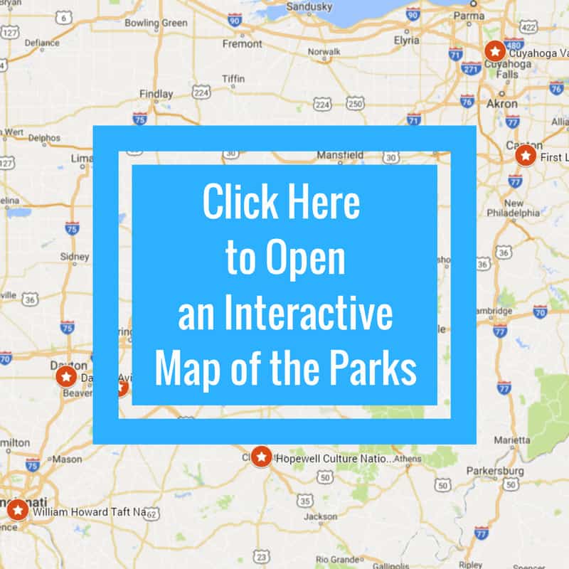 Ohio State Parks map