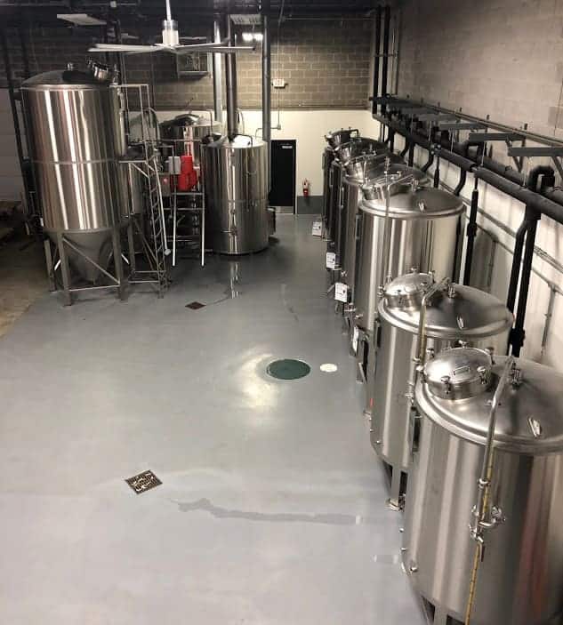 Beer being brewed at Streetside Brewery