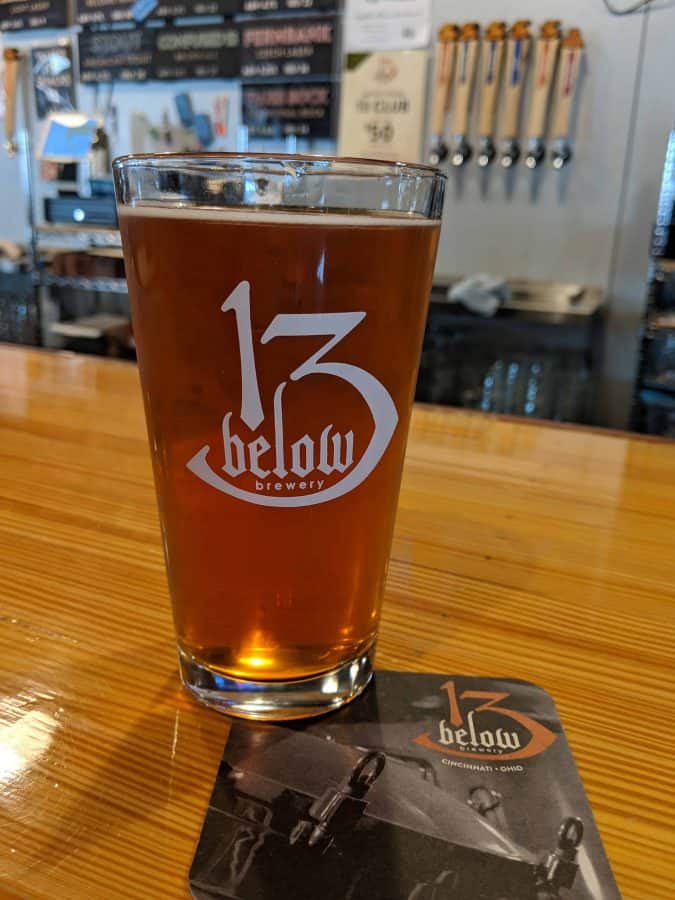 beer at 13 Below Brewing