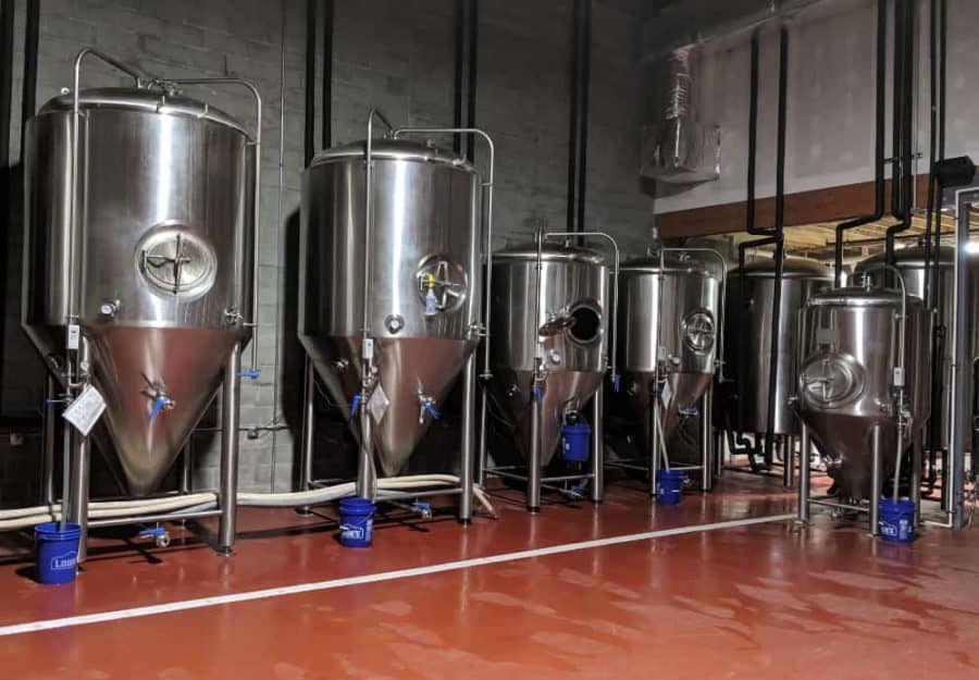 Beer vats at Wiedemann Brewing