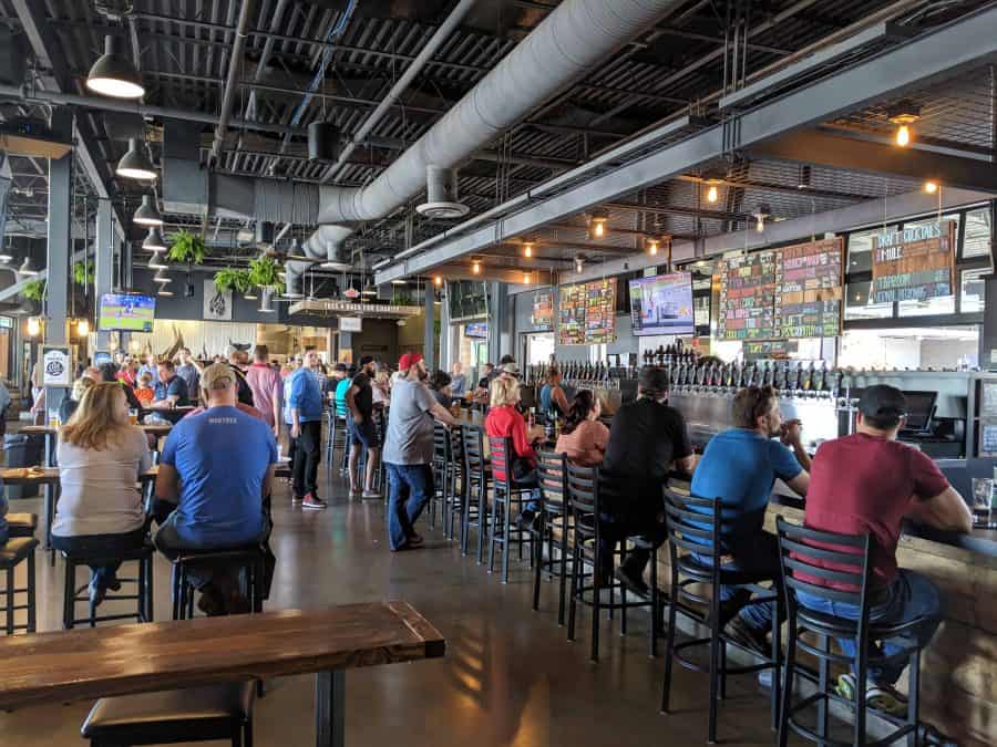 indoor bar at madtree brewing