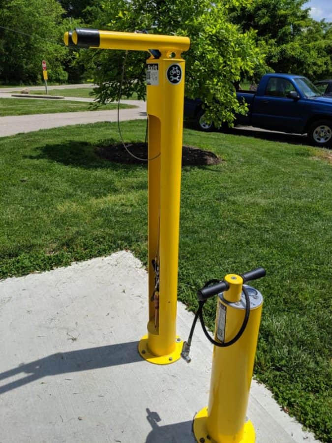 Bike repair station at Miami Whitewater