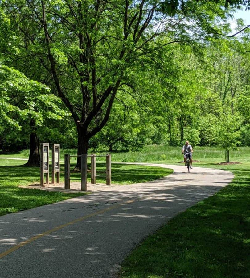 biking at Miami Whitewater