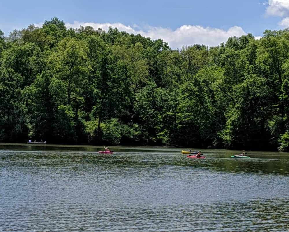 kayaking at Miami Whitewater Forest