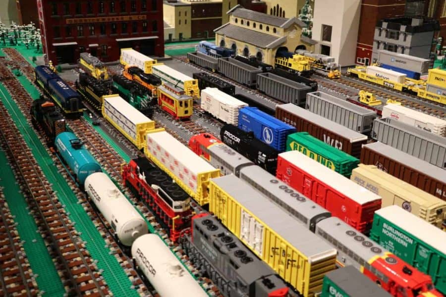 LEGO trains at Cincinnati Museum Center