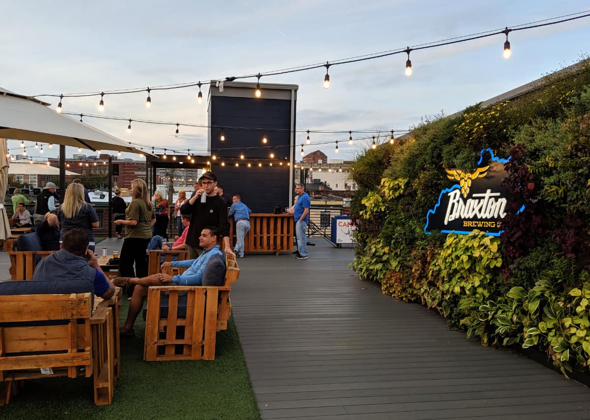 Rooftop Bar at Braxton Brewery 