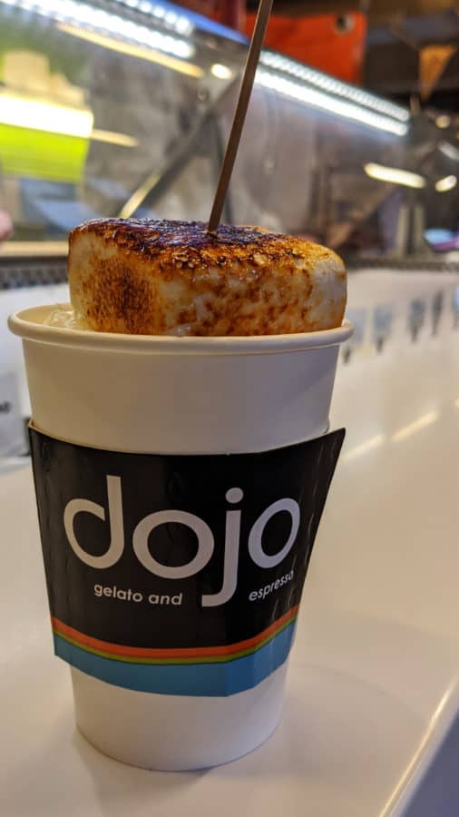 Hot chocolate at Dojo Gelato (Findlay Market)