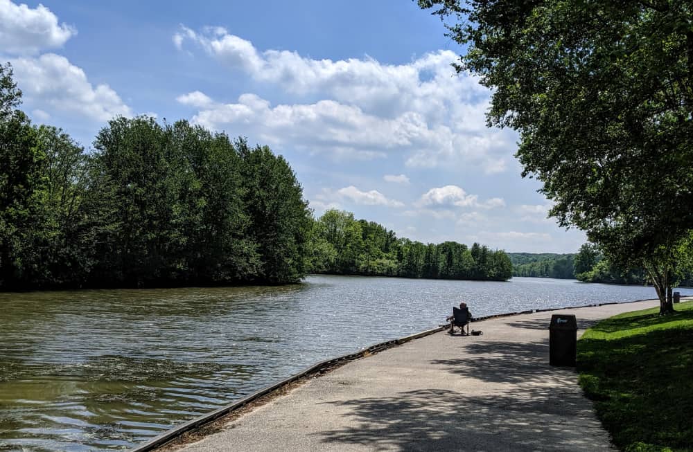 Fishing at Miami Whitewater