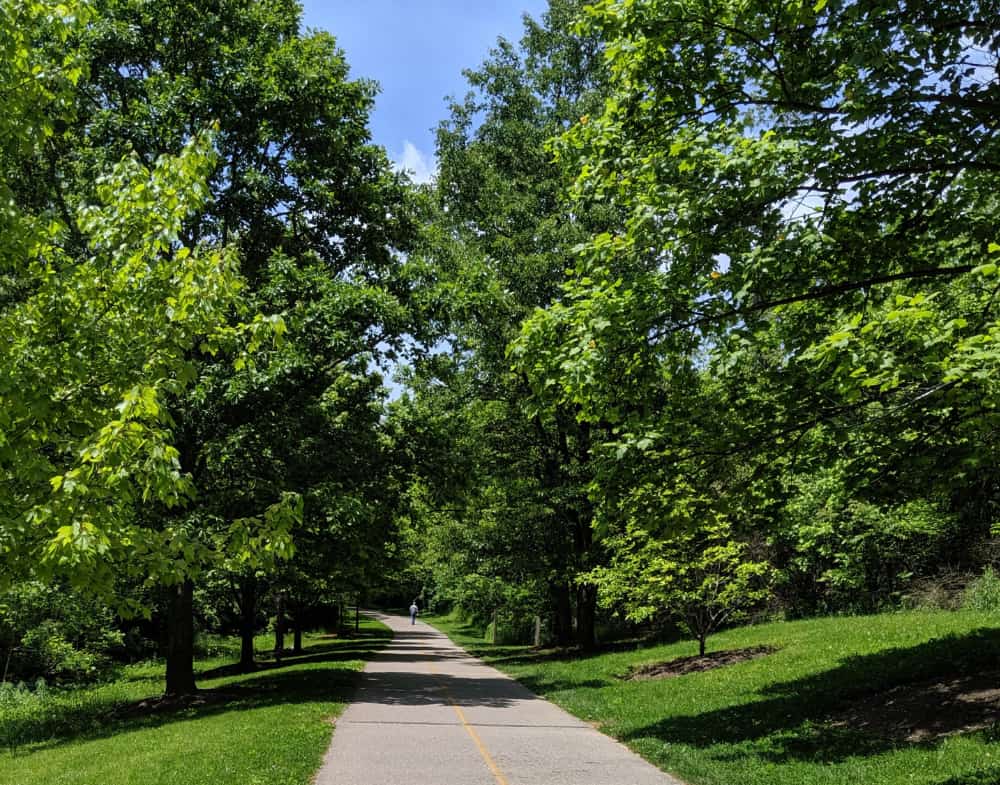 Walking the trails at Miami Whitewater