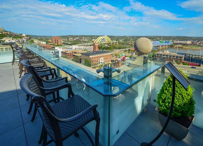 Enjoy your staycation with rooftop views of Cincinnati