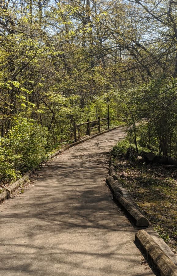 paved trail at Caldwell Nature Preserve