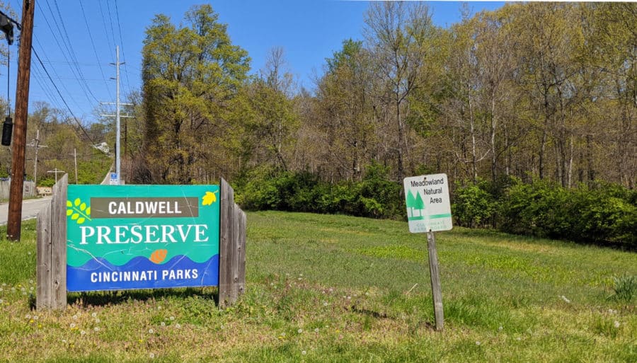 Caldwell Nature Preserve signage