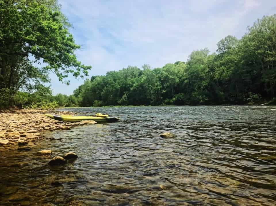 kayak on the river