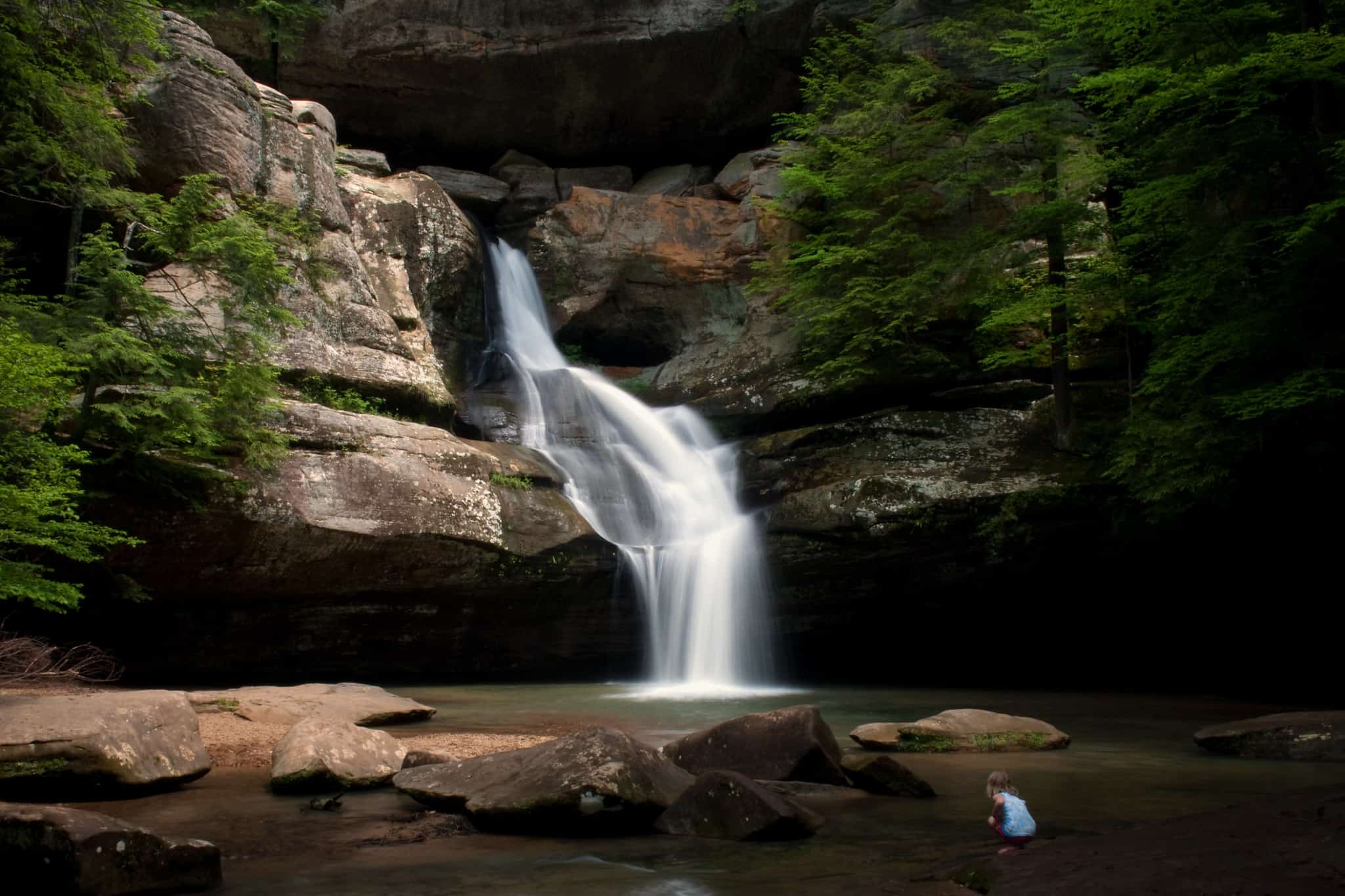 Waterfall at Cedar Falls Trail
