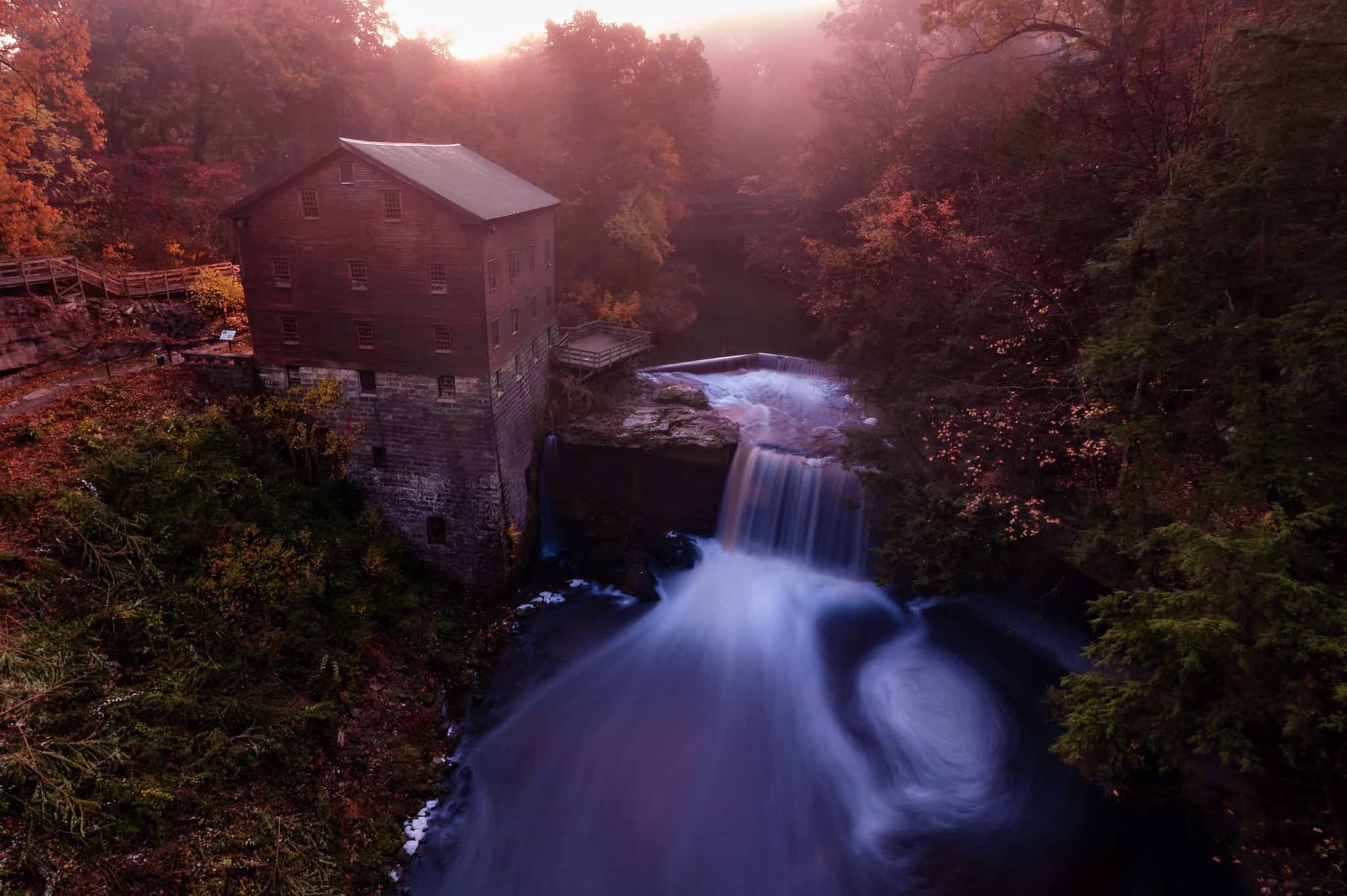 Lanterman's Falls waterfall in Ohio
