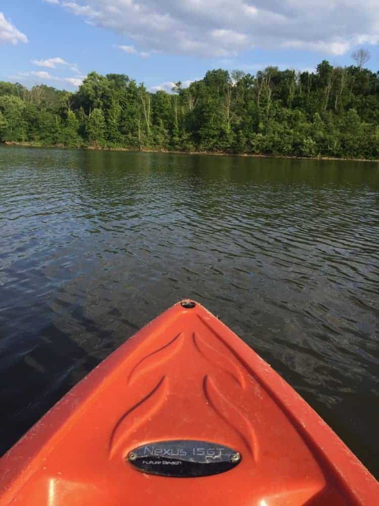 Kayak on the lake