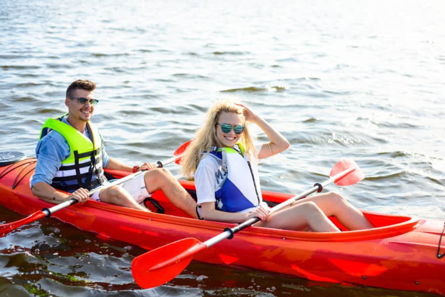 kayaking at the park
