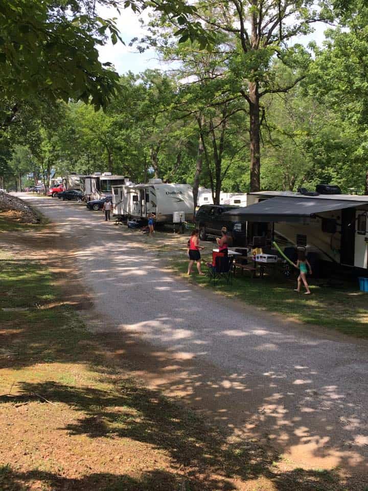 RV camping at Horse Cave KOA
