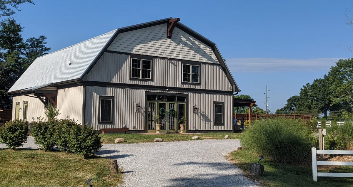 The event barn at Marmalade Lily