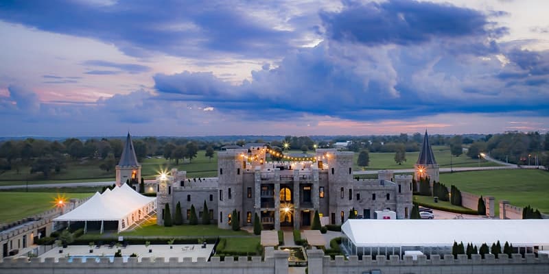 The Kentucky Castle at sunset
