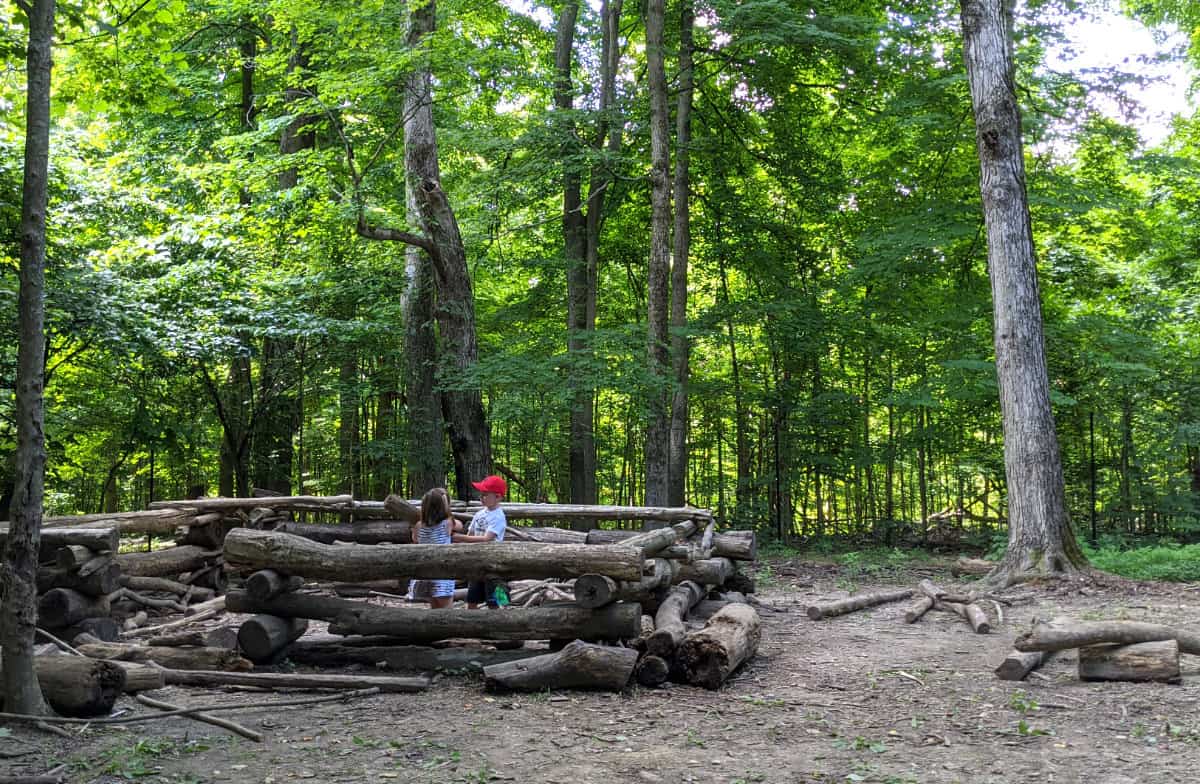 playing at Cincinnati Nature Center