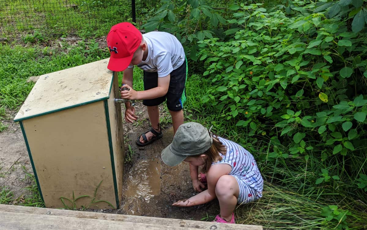 experimenting at the Mud Zone