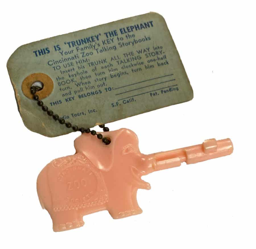 Trunkey the Elephant, the original Talking Storybooks key for the Cincinnati Zoo
